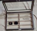 Smart Accessories 8 Slots Leather Eyeglass Sunglass Storage Box Fashion Frame Glass Storage Organizer Box. 