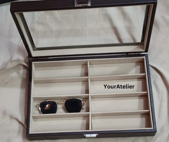Smart%20Accessories%208%20Slots%20Leather%20Eyeglass%20Sunglass%20Storage%20Box%20Fashion%20Frame%20Glass%20Storage%20Organizer%20Box%20-%20Image%202