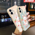 JIUMOO For Xiaomi MI Poco F4 GT POCO F3 GT Redmi K40 Gaming K50 Gaming Case Cartoon Strawberry Rabbit Luxury Plating Phone Cases New Square Edge Pattern Silicone Soft Case Camera Lens Shockproof Protection Cover. 
