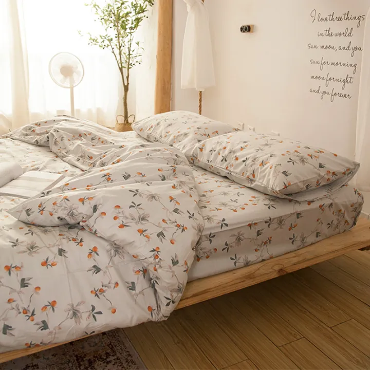 100%25%20Cotton%20Printed%20Sheet%20Beautiful%20Patterns%20Crisp%20Comfortable%20Bedding%20All-Season%20Bed%20Sheet%20Quilt%20Cover%20Pillowcase%201piece%20-%20Image%204