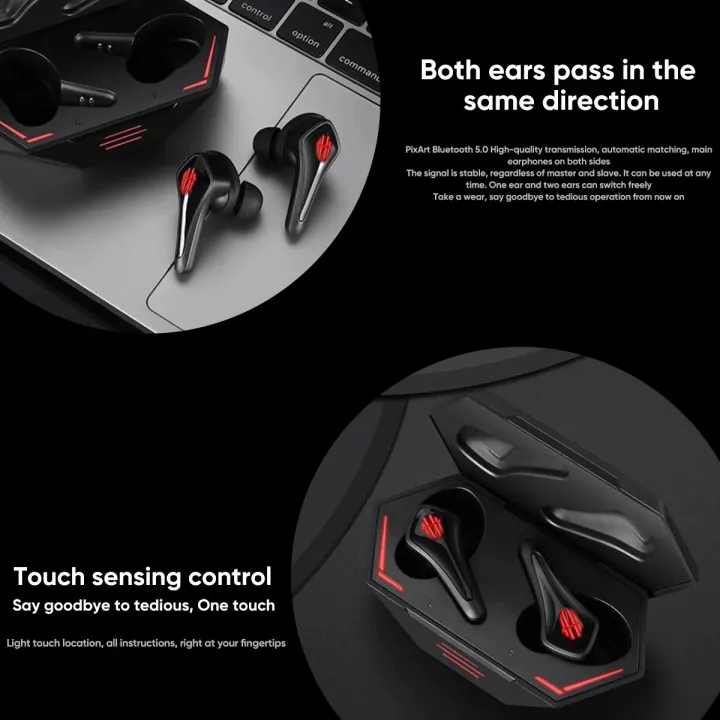 Global%20Ver.%20NUBIA%20RedMagic%20TWS%20Gaming%20Earphone%205S%205G%20Wireless%20Bluetooth%20Redmagic%20Cyberpods%20RedMagic%20DAO%20TWS%20Earbuds%2039ms%20low%20la%20-%20Image%202