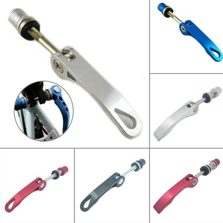 Bicycle Seat Post Quick Release Pin Binder Clamp Bolt Cycling Replacement Part Bicycle Alloy Seatpost