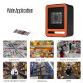 Hands-free USB Wired 1D 2D QR ba-rcoder Scanner Desktop Omnidirectional ba-r Code Reader Platform with Top Trigger Button Support Continue Scan/Auto Sense Mode for Supermarket Retail Store Mo-bile Payment Computer Screen. 