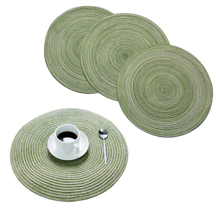 Individual 4 Pieces of Placemats Heat-Resistant Non-Slip Anti-Scald Washable Placemats Exquisite Product