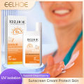 EELHOE Sunscreen Lotion Solar Protector Cream Oil Control Sunscreen Waterproof Refreshing Sun Protective Cream Body Sunblock 50g. 