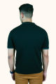 Ebony Black Solid Polo Shirt.