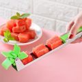 NEW Watermelon Cutter Multi Melon Slicer Cutting Machine Stainless Steel Windmill Fruit Household Artifact Kitchen Tool-Silver.