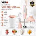 Vigo VIG-HB-001 Smart Hand Blender 4-in-1 with Chopper, Whisk & Measuring Cup | Free Delivery. 