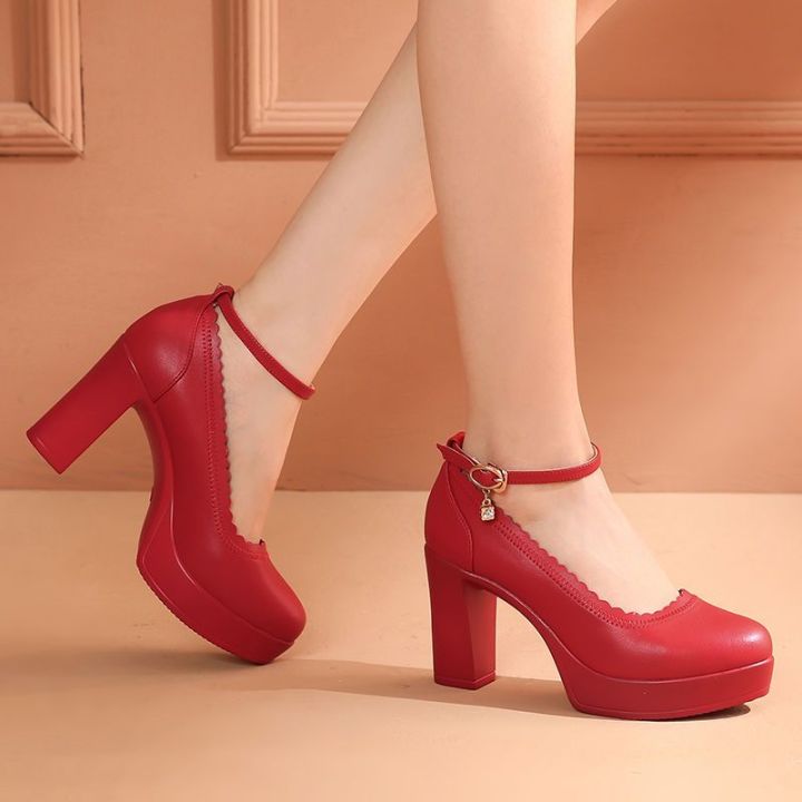 Model%20Cheongsam%20Shoes%20for%20Catwalk%20Women's%20Chunky%20Heel%20Platform%20Platform%20Black%20High%20Heels%20Large%20Size%20Leather%20Pumps%20Soft%20Calf%20Leather%20Shoes%20-%20Image%202