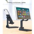 Mobile Stand Universal Tablet Desktop Folding Phone Stand Folding Desktop Mobile Phone Stand, Adjustable Stable, Portable, Compatible Mobile Phones & Tablets.