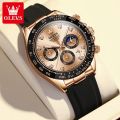 Top Luxury Sport Brand Chronograph Business Class Silicone Wristwatch For Men - Watch. 