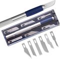 Precision Hobby Knife, Stainless Steel Cutter Craft Knive 7 PCS Set. 