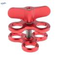 2pc Diving Ball Butterfly Clip Arm Triple Clamp Mount Ball Adapter for.