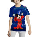 2024 Summer Disney Mickey Minnie 3d Print T Shirt Kids Casual T-Shirt Children Casual O-Neck Child Boys Girls T-Shirts. 