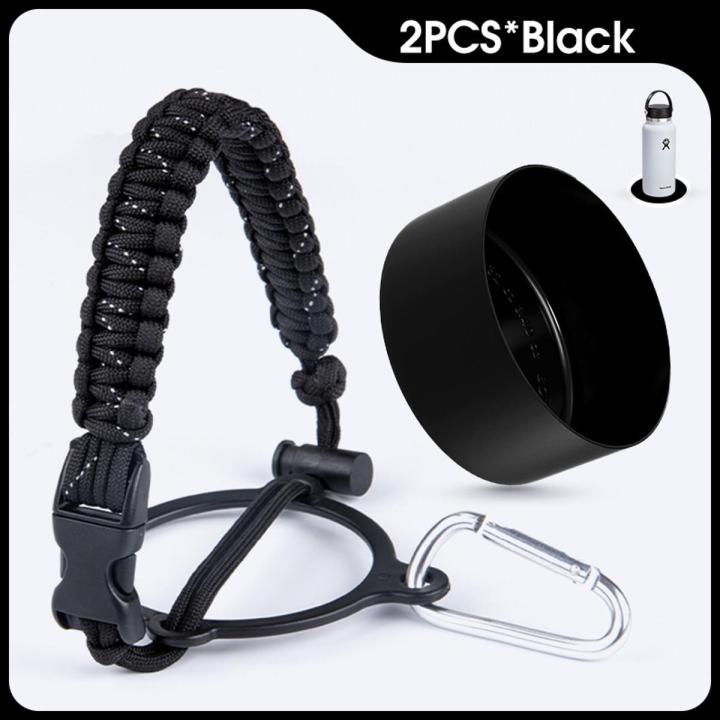 Aquaflask Accessories Hydro Flask 32OZ 40oz Boot Silicon Cover Vacuum Protective Bottom Paracord Handle Set