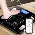 Bluetooth Body Fat Scale BMI Scale Smart Electronic Scales LED Digital Bathroom Weight Scale Balance Body Composition Analyzer.