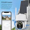 5MP Camera Wifi Outdoor Surveillance Security Camera Solar Panel Surveillance Cameras 6000mAh IP66 Wireless 2 Way Talk Detect.