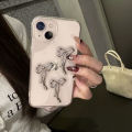 Aesthetics Stylish 3D Metal Bowknot Case For Iphone 15 14 13 12 11 Pro Max MiNi X XS XR 7 8 Plus SE Clear Soft Cover Epoxy Shell. 
