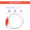 2 Meter Red Syphon Tube Hand Fuel Pump Gasoline Siphon Hose Gas Oil. 