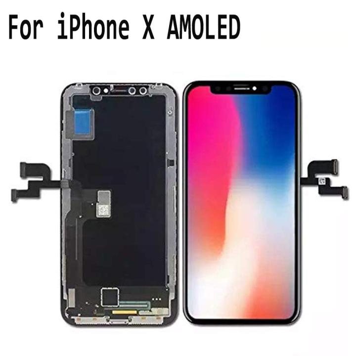 For iPhone X Screen Replacement, AMOLED Display OEM Touch Screen Digitizer Assembly (NOT LCD)