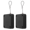 Punch‑Free Automatic Door Closer 2Pcs Sensor Portable Small for Home Office Doors Off.