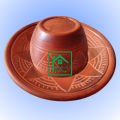 Clay Cup.  Clay Tea Cup. Matir cup. Matir Tea cup. Handmade. Organic .Clay Tea Cup.   Dinner set. matir cup set.  6 cup & press .  Mallik Trading. 