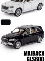1:28 Mercedes Maybach GLS 600 Diecast Alloy Car ChiMei Luxurious Simulation Toy Vehicles Metal Car 6 Doors Open Model Car Sound Light Toys For Gift.