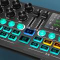 1Set Phone Computer Universal Black Live Sound Card Audio Mixer Mixing Console Amplifier.