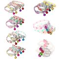Glow at Night Dogs Cats Adjustable Necklace Pet Glowing Collars with Bells Safety Night Walking Luminous Collar Supplies B03E. 