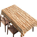 Cloth ginseng custom imitation three-dimensional wood strip printing tablecloth, waterproof and wear-resistant desk, dining tablecloth.