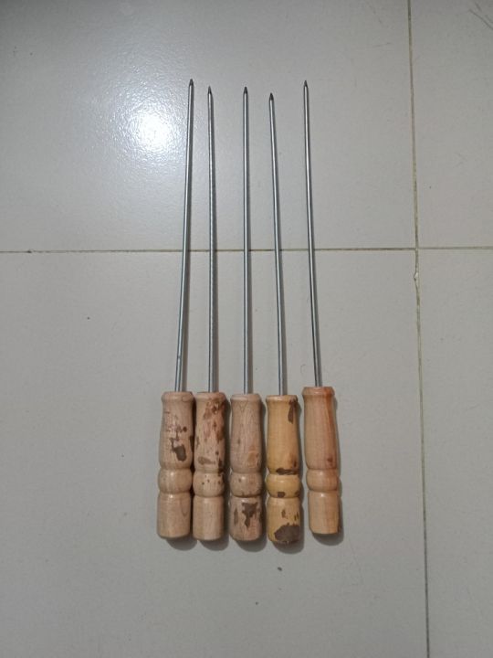 BBQ%20Grill%20Tin%20Made%20Maker%20with%205%20stick%20-%20Silver%20-%20Image%205