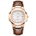 PLADEN brand classic men's high-end fashion business stainless steel waterproof quartz watch. 