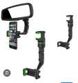 360 Degree Rearview Mirror Car Phone Holder. 