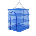 Foldable 4 Layers Drying Net Fish Net Drying Rack Hanging Vegetable Fish Dishes Dryer Net 35 X 35 X 65cm PE Hanger Fish Net. 