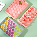 Round Ice Cube Tray With Storage Box Creative Quick Release Ice Cube Molds Party Bar Kitchen Square Container Cold Drink Set. 