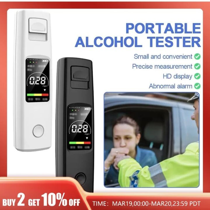 Alcohol Tester Professional High Sensitivity Breathalyzer Non-Contact Alcoholometer Type-C Charging Portable Breathalyzer