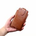 Genuine Leather Phone Belt Clip Case Holder For iPhone 15 14 13 12 11 Pro Max XS 7 8 Plus SE 2 Men Waist Bag Holster Pouch Cover. 