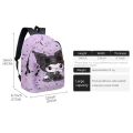 3PC-SET Printing Peripheral Sanrio Kuromi Backpack Student School Bag Pencil Case Bag Mochila Sports Backpack Lightening. 