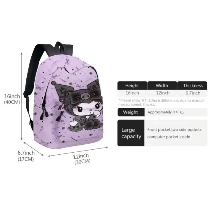 3PC-SET%20Printing%20Peripheral%20Sanrio%20Kuromi%20Backpack%20Student%20School%20Bag%20Pencil%20Case%20Bag%20Mochila%20Sports%20Backpack%20Lightening%20-%20Image%203