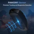 Delux M600 Series Wireless Gaming Mouse 52g Lightweight 2.4G Dual Mode Connection 26000DPI Macro Rechargeable Mice for PC Gamer. 