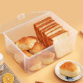 Bread Container Storage Box Dispenser Transparent With Cover Case Toast Cake Containers Airtight Box Bread Storage Box Home Tool. 