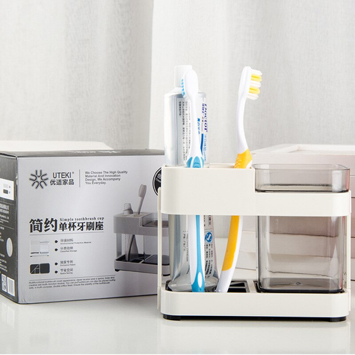Toothbrush Box Holder Cup Bathroom Storage Toilet Two Removable Toothbrush Box Seat