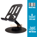 Phone Tablet Holder Metal Phone Stand 360° Rotation All Kinds Cellphone Foldable Scalable Office Desk Adjustable Portable for Travel. 