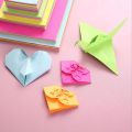 100 X 10 Colors Origami Paper Double Sided Colorful Folding DIY Paper Arts Craft. 