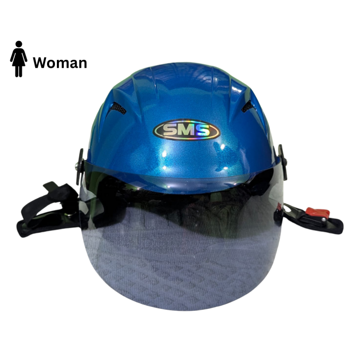SMS%20Pelion%20Half%20Face%20Helmet%20for%20Women%20%7C%20ABS%20Strong%20Body,%20Soft%20Foam%20Interior,%20Wind-Proof%20Leather%20Lining,%20Ladies%20V-Cut%20Design,%20Visor%20Supported%20Motorcycle%20&%20Cycling%20Helmet%20-%20Image%207