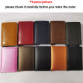 Carbon Fiber Credit Card Holder Wallets Men Brand Rfid Black Magic Trifold Leather Slim Mini Wallet Small Money Bag Male Purses.