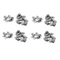40Pcs Cabinet Spring Loaded Iron Straight Loop Toggle Latch 45mm Length. 