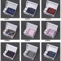 Men's Luxury Polyester Silk Fashionable Neck Tie - 4 items Set Box (1 Set). 