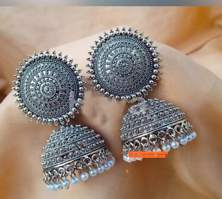 Antique Metal Silver Earring for woman Jumko dul Earrings Women Jewelry Necklace Throat rate Payal Jewelry Jumko Bala Bangles Daraz .bd