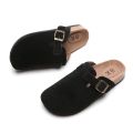 Shoes garden mule clogs slippers ladies vintage flower 2024 new women's open toe slippers summer fashion cow suede clogs cool. 